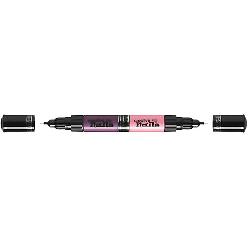 Лак-ручка для ногтей Creative Nails, 2 шт.: темно розовый, светло-фиолетовый