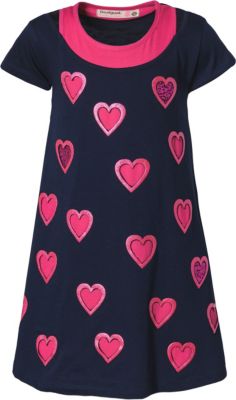 Kinder Kleid mit Wendepailletten blau Gr. 98/104 M�dchen Kleinkinder