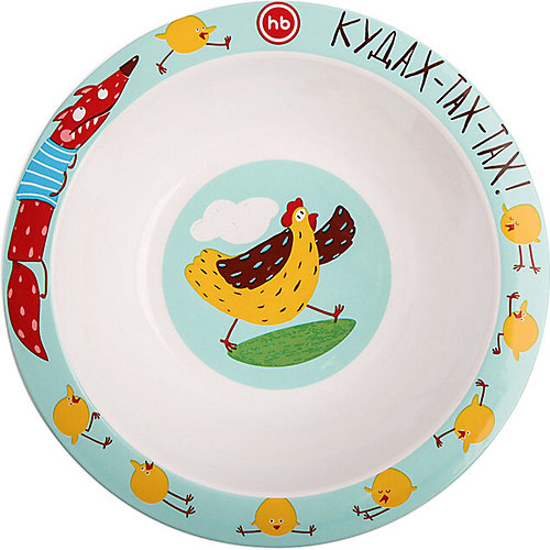Тарелка глубокая для кормления Happy Baby, chicken от Happy Baby