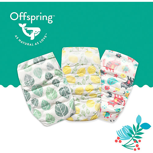 Эко-подгузники Offspring M 6-10 кг., 3 шт. от Offspring