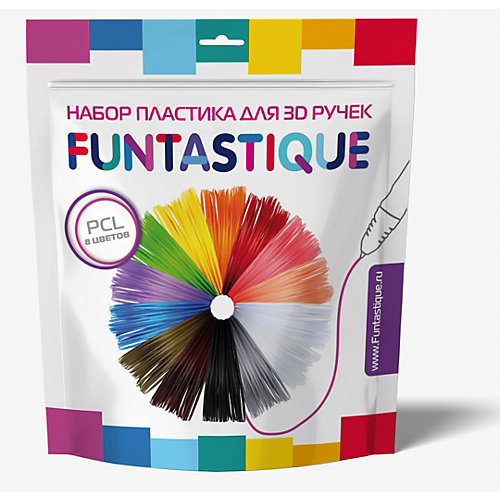 Набор низкотемпературного PCL-пластика для 3д ручек 8 цветов от Funtastique