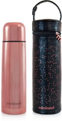 Термос Miniland с термосумкой Delux Thermos 500 мл, бронзовый