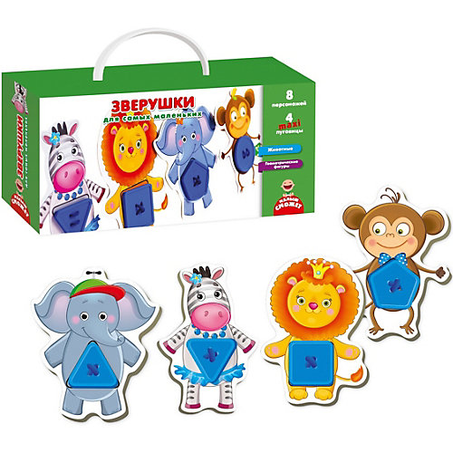 Развивающая игра Vladi Toys "Зверушки для самых маленьких"