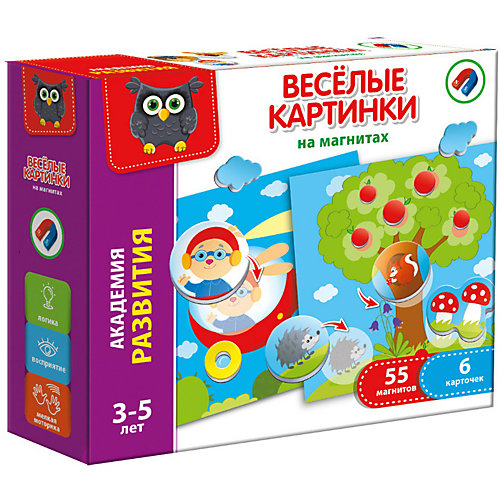 Настольная игра Vladi Toys "Веселые картинки на магнитах" от Vladi Toys