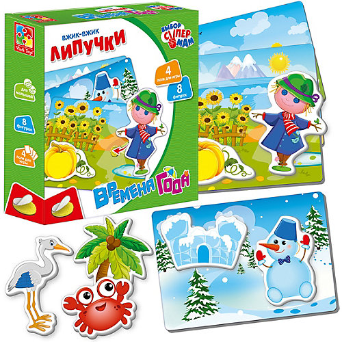 Липучки Vladi Toys Вжик-вжик "Времена года" от Vladi Toys