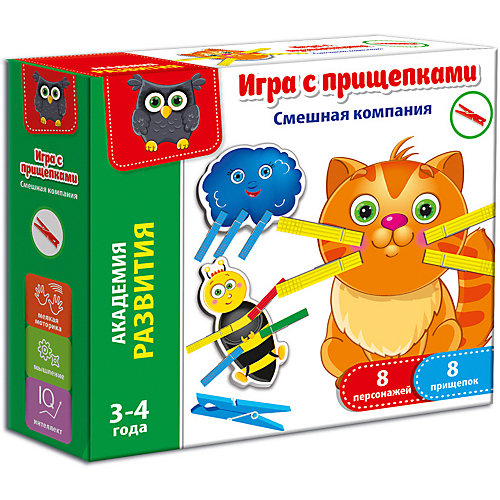 Игра с прищепками Vladi Toys "Смешная компания" от Vladi Toys