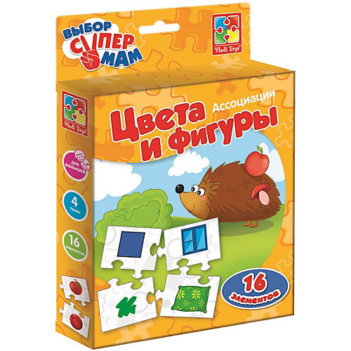 Ассоциации Vladi Toys "Цвета и фигуры" от Vladi Toys