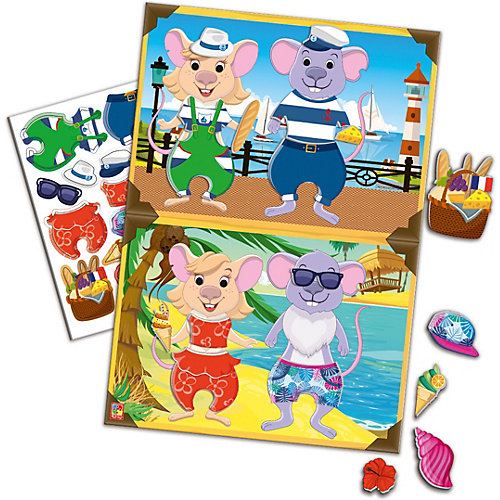 Набор с мягкими наклейками Vladi Toys "Мышки-путешественики" от Vladi Toys