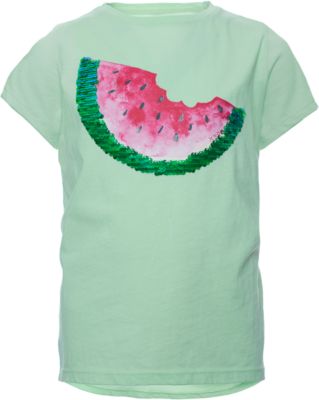 T-Shirt mit Wendepailletten hellgrün Gr. 116 Mädchen Kinder