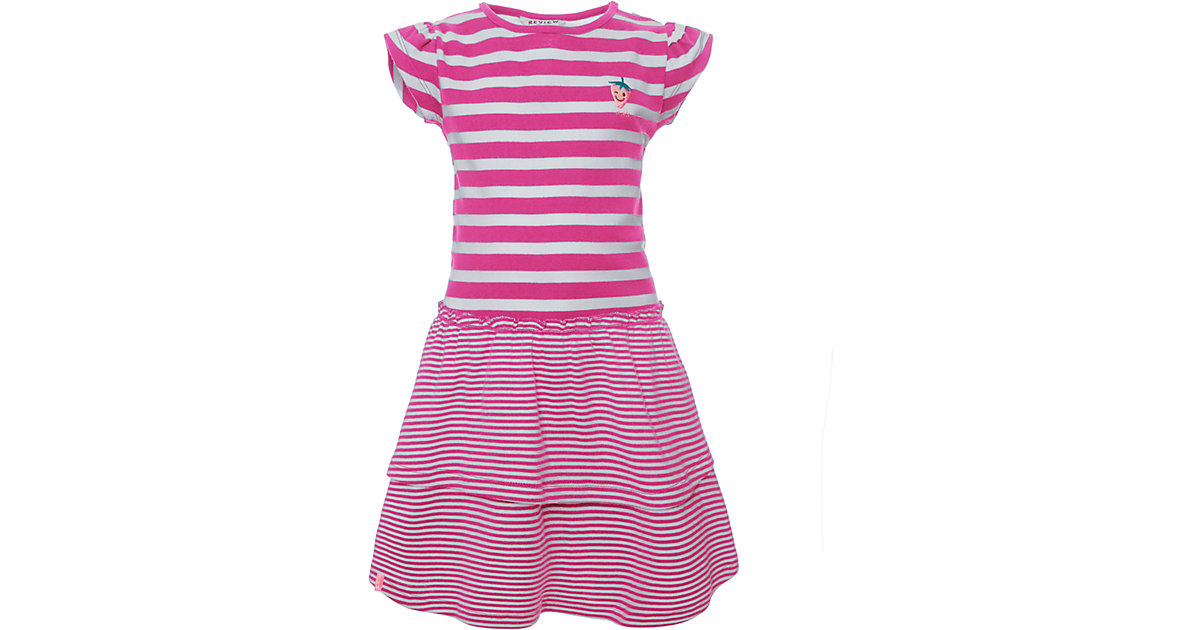 Kinder Jerseykleid pink Gr. 128 Mädchen Kinder