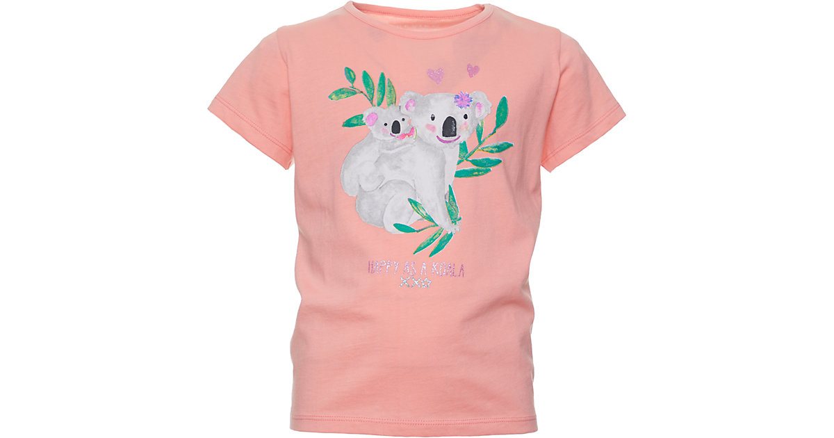 T-Shirt mit Glitzerprint rosa Gr. 116 Mädchen Kinder