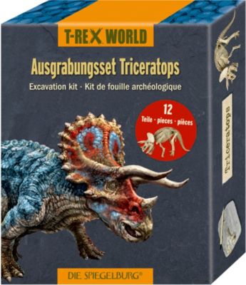 Ausgrabungsset Dinoschädel Triceratops T-Rex World Spiegelburg 14640 