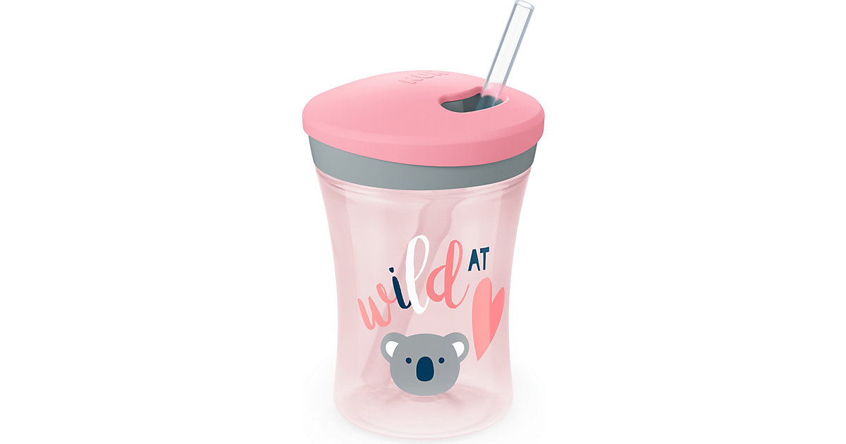 NUK · Trinkbecher action cup, 230 ml, rosa, Koala NUK · Trinkbecher action cup, 230 ml, rosa, Koala