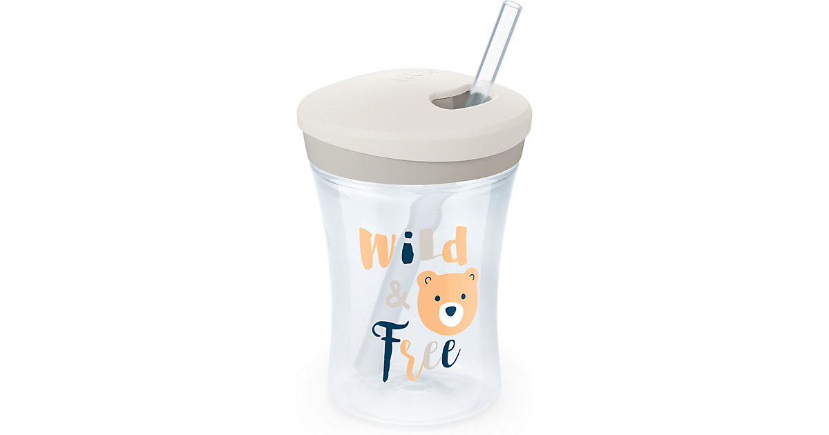 NUK · Trinkbecher action cup, 230 ml, transparent, Bär NUK · Trinkbecher action cup, 230 ml, transparent, Bär