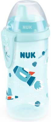 Trinkflasche Kiddy Cup, harte Trinktlle, BPA frei, 300 ml, trkis, Weltraum