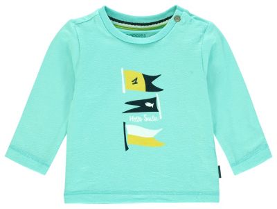 Langarmshirt blau Gr. 80 Jungen Kinder