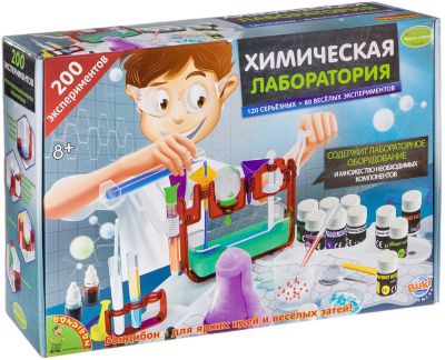 Французские опыты Bondibon Науки с Буки: Химическая лаборатория, 200 экспериметов