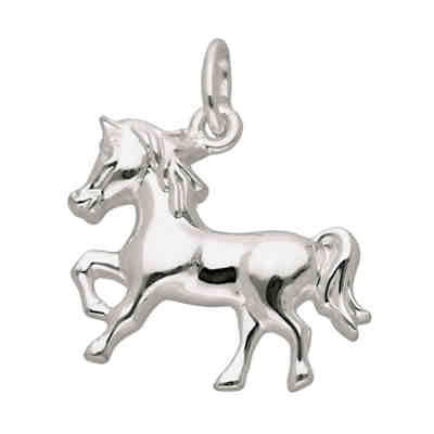 Adelia´s Silber Anhänger Pferd 925 Sterling Silber Kettenanhänger für Mädchen