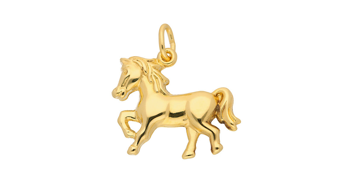 Adelia´s Gold Anhänger Pferd 14 k 585 Gelbgold Kettenanhänger