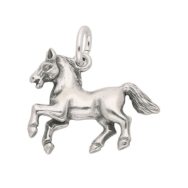 Adelia´s Silber Anhänger Pferd 925 Sterling Silber Kettenanhänger für Mädchen