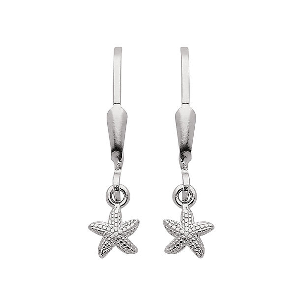 Adelia´s 1 Paar Silber Ohrringe Ohrhänger Seestern 925 Sterling Silber Ohrhänger für Kinder