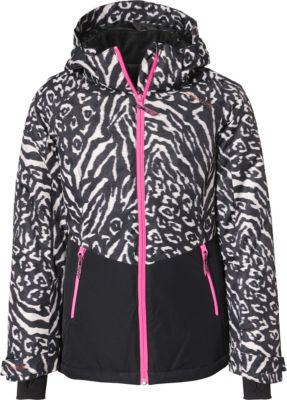 Skijacke TIGER-HERON mit einstellbarem Saum schwarz/wei� Gr. 152 M�dchen Kinder