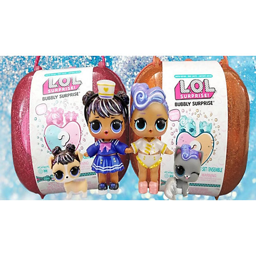 Игровой набор LOL "Шипучий сюрприз: кукла и питомец", золотой кейс от MGA