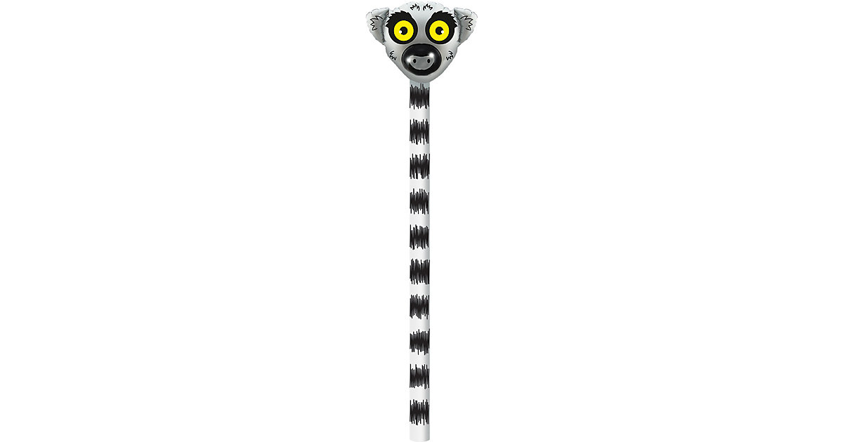 Aufblastier Lemur schwarz/weiß