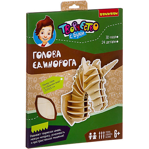 3D-пазл Bondibon Голова единорога от Bondibon