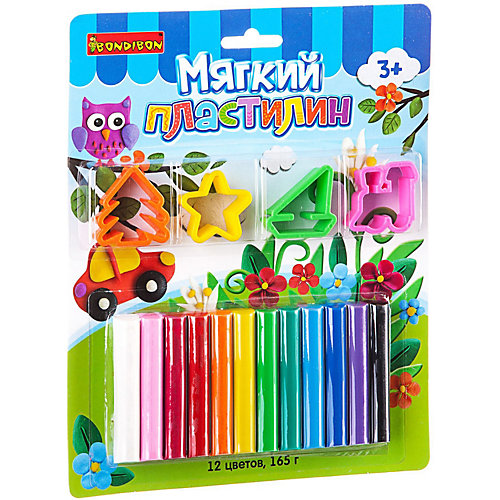 Мягкий пластилин Bondibon с формочками от Bondibon