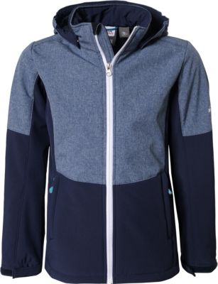 Softshelljacke LOOLU mit Teddyfleece blau/grau Gr. 152 Mdchen Kinder