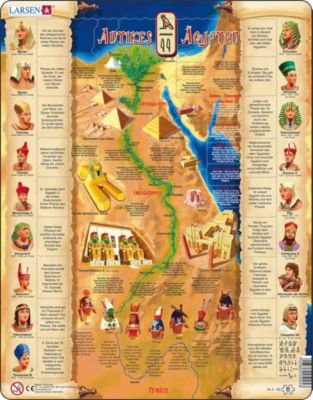 Larsen Rahmen-Puzzle 95 Teile 36x28 cm Antikes Ägypten
