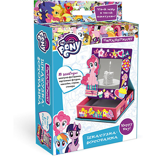 Скрапбукинг Origami My little pony Шкатулка-фоторамка, 10х10х3 см от Origami