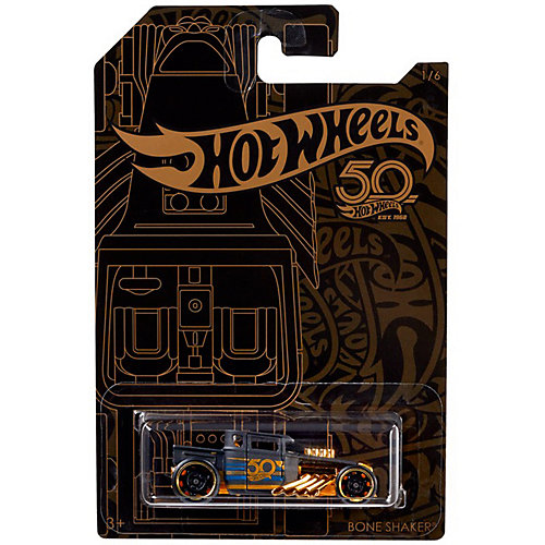 Тематическая юбилейная машинка Hot Wheels, Bone Shaker от Mattel