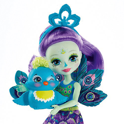 Кукла с любимой зверюшкой Enchantimals, Пэттер Пикок и Флэп от Mattel
