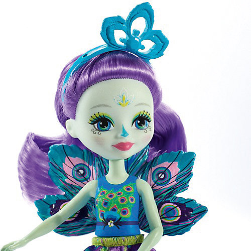 Кукла с любимой зверюшкой Enchantimals, Пэттер Пикок и Флэп от Mattel