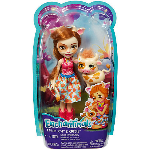 Кукла с любимой зверюшкой Enchantimals, Кейли Кау и Кардл от Mattel