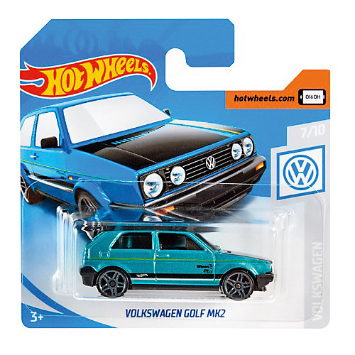 Базовая машинка Hot Wheels, Volkswagen Golf MK2 от Mattel
