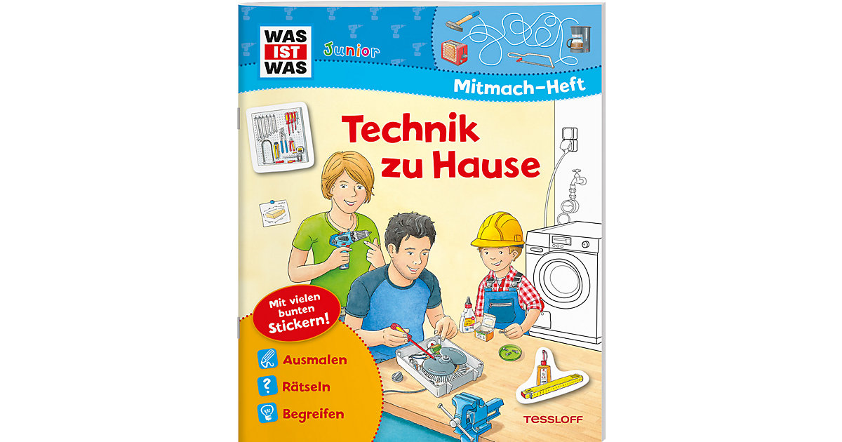 Buch - WAS IST WAS Junior: Technik zu Hause, Mitmach-Heft