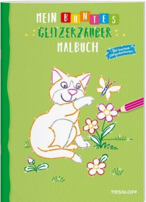 Buch - Mein buntes Glitzerzauber-Malbuch (Katze)