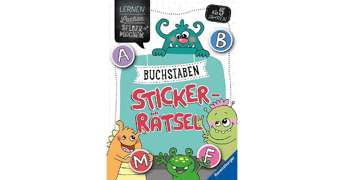 Buch - Lernen Lachen Selbermachen: Buchstaben-Sticker-Rätsel