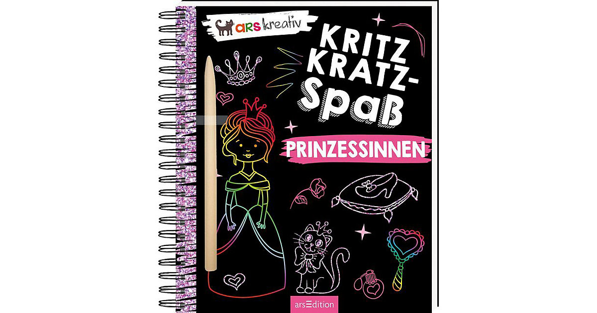 Buch - Kritzkratz-Spaß Prinzessinnen, mit Stift