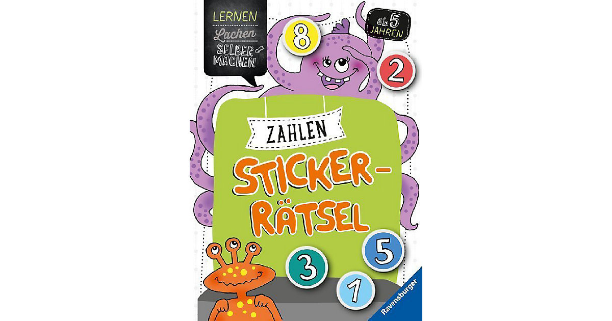 Buch - Lernen lachen Selbermachen: Zahlen-Sticker-Rätsel