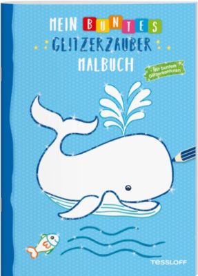 Buch - Mein buntes Glitzerzauber-Malbuch (Wal)