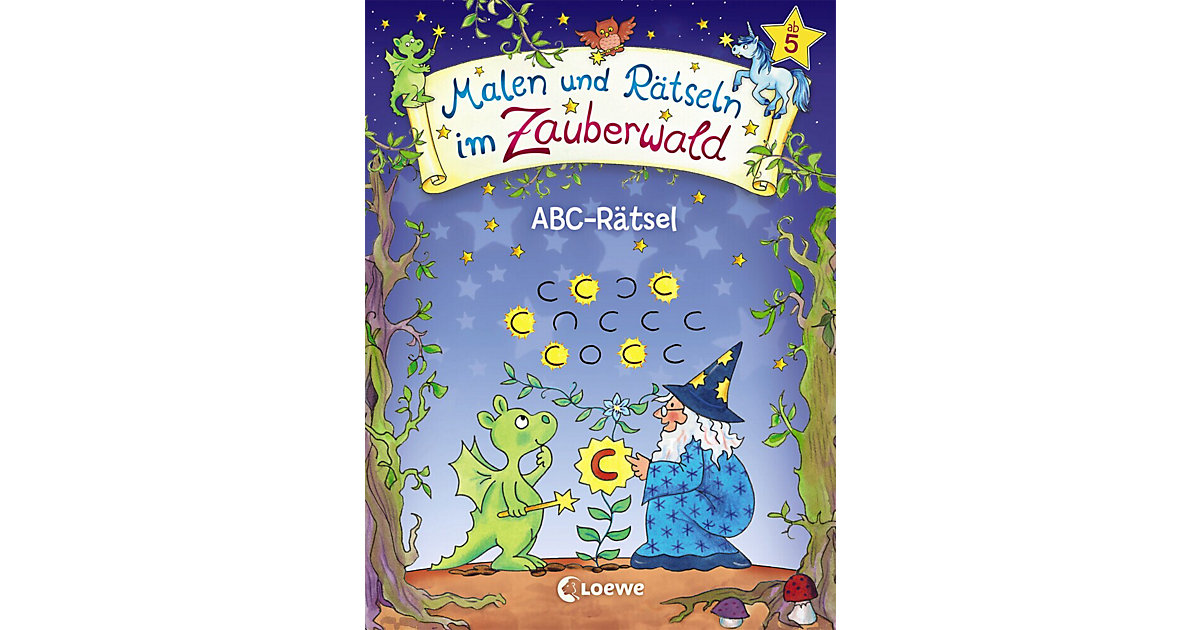 Buch - Malen und Rätseln im Zauberwald: ABC-Rätsel