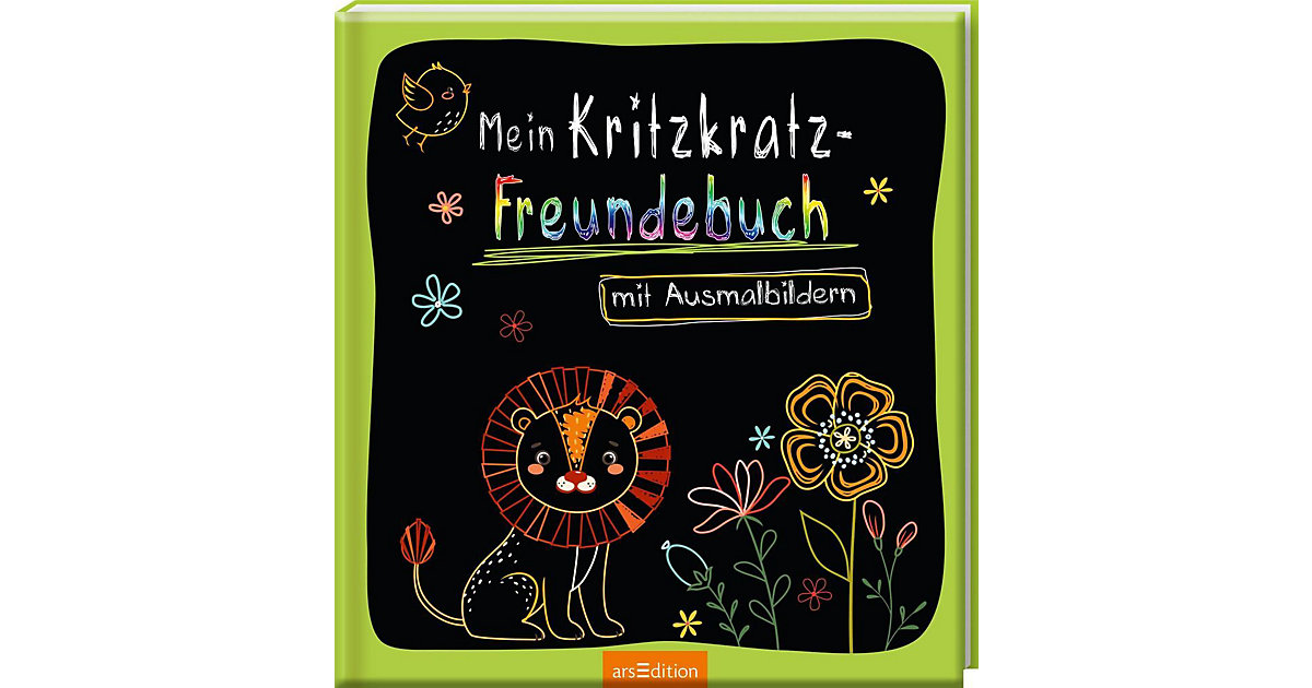 Buch - Mein Kritzkratz-Freundebuch mit Ausmalbildern