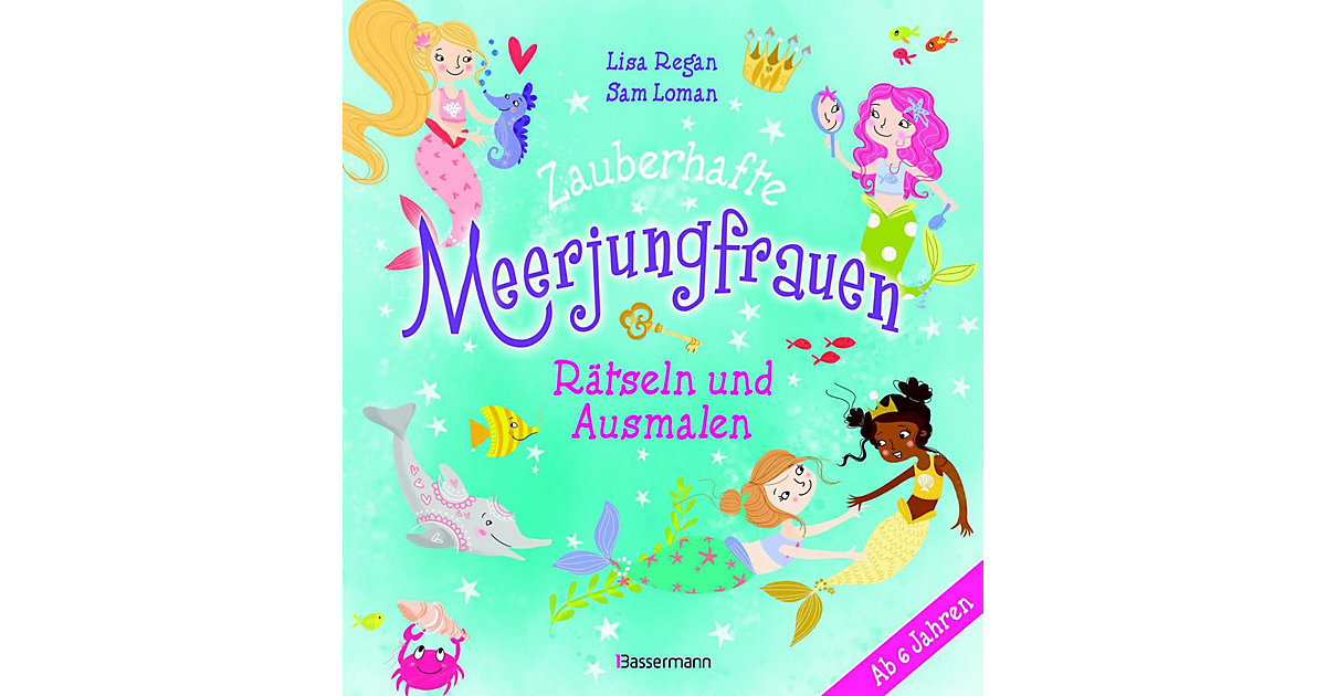 Buch - Zauberhafte Meerjungfrauen: Rätseln und Ausmalen