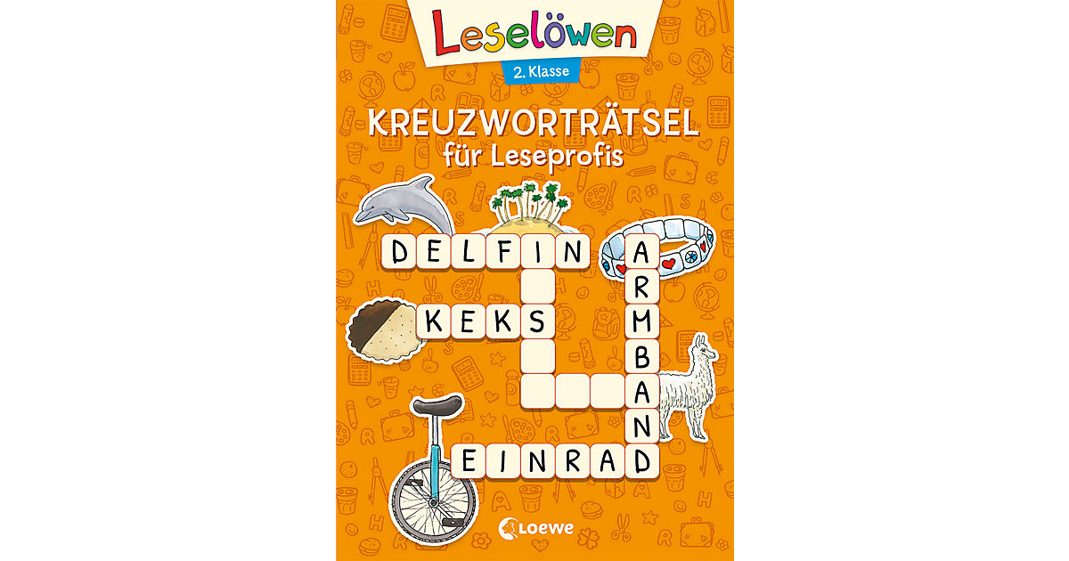 Spielzeug: Loewe Verlag Buch - Leselöwen Kreuzworträtsel Erstleser: 2: Klasse (Orange) Kinder