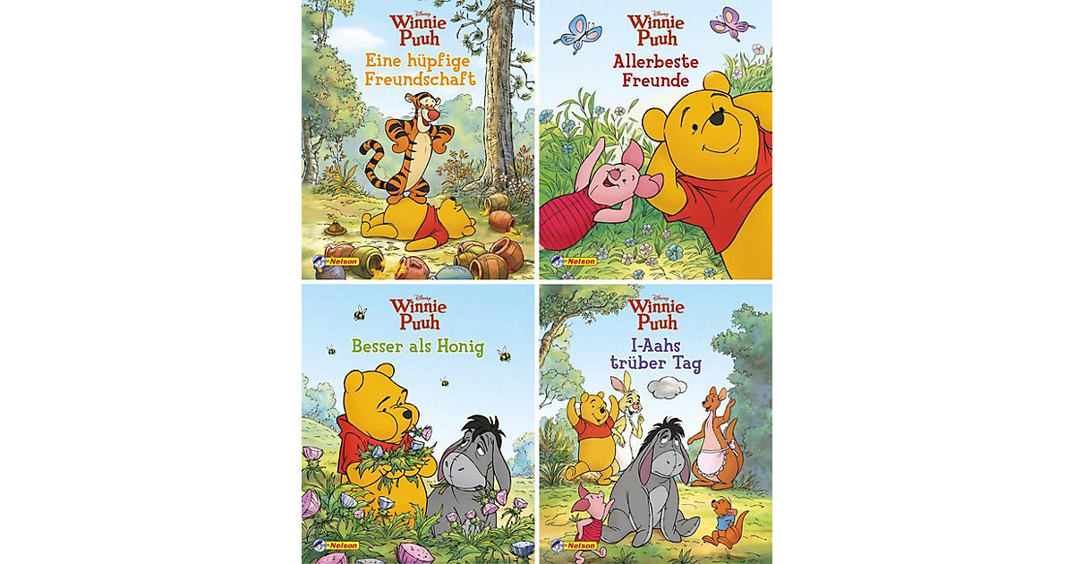 Buch - Nelson Mini-Bücher Disney Winnie Puuh, 4 Hefte