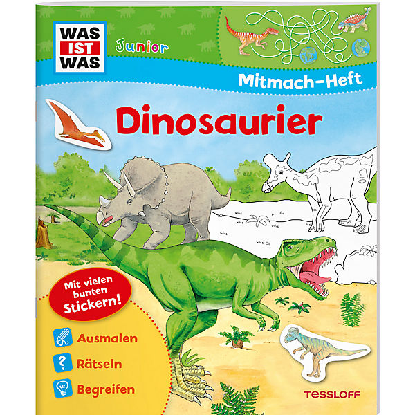 WAS IST WAS Junior: Dinosaurier, Mitmach-Heft
